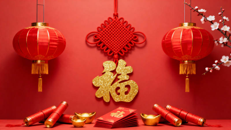 新春福到好运来图片