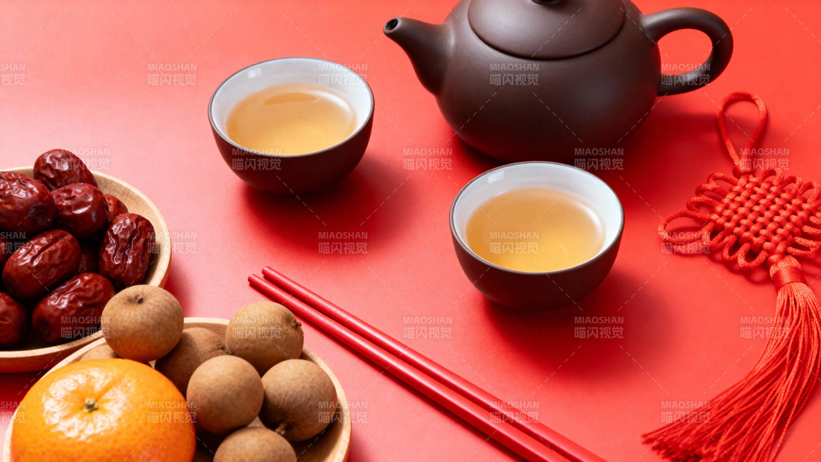 春节茶点摆盘图片