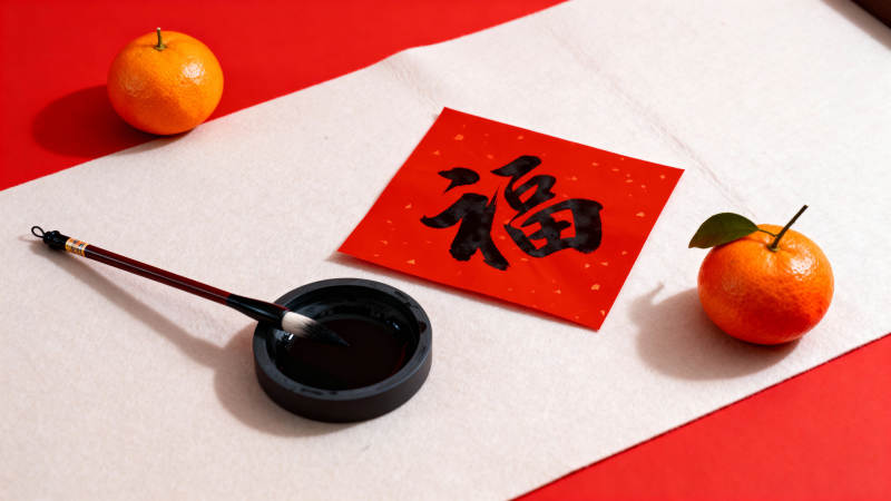 福字迎春 墨香满堂图片