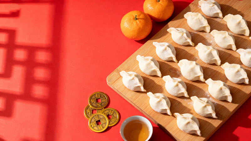 新春饺子迎福年图片