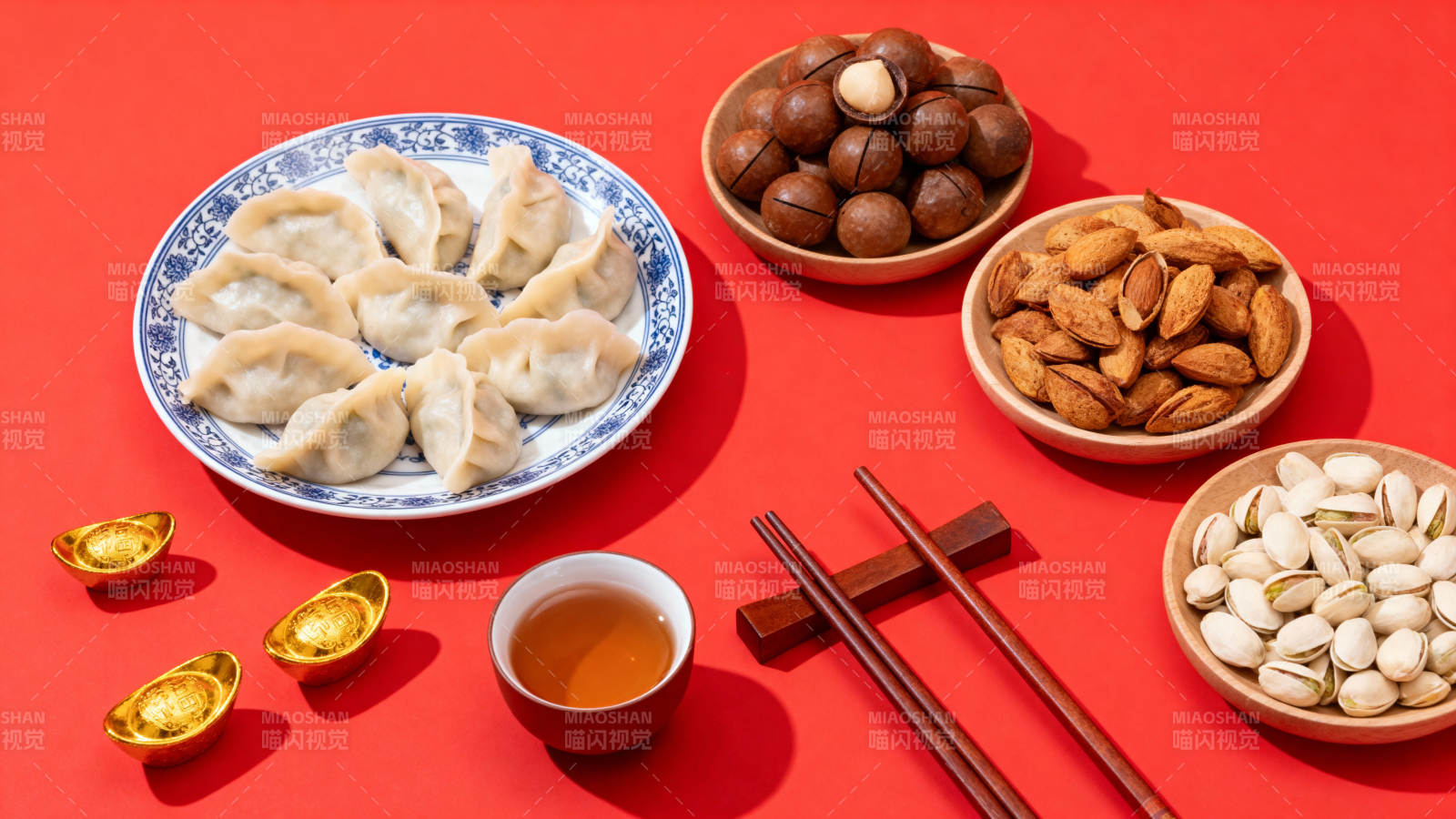 年味美食拼盘图片