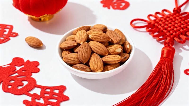 新年坚果福字红绳图片