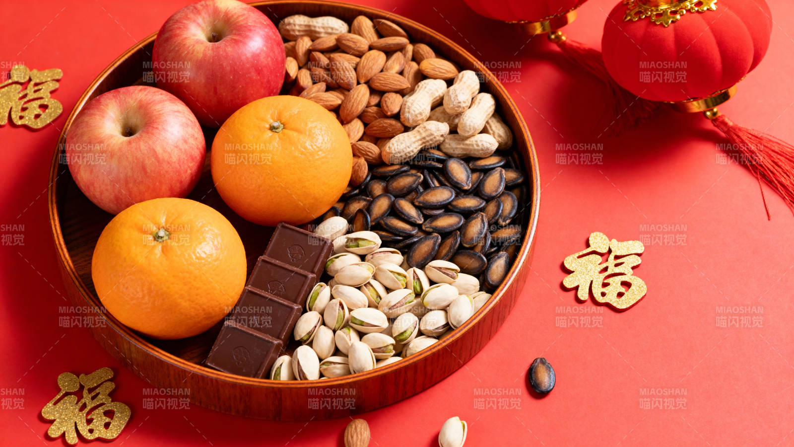 新春福果盘图片