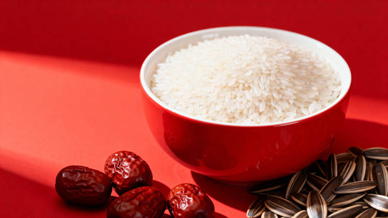 红碗白米配红枣图片