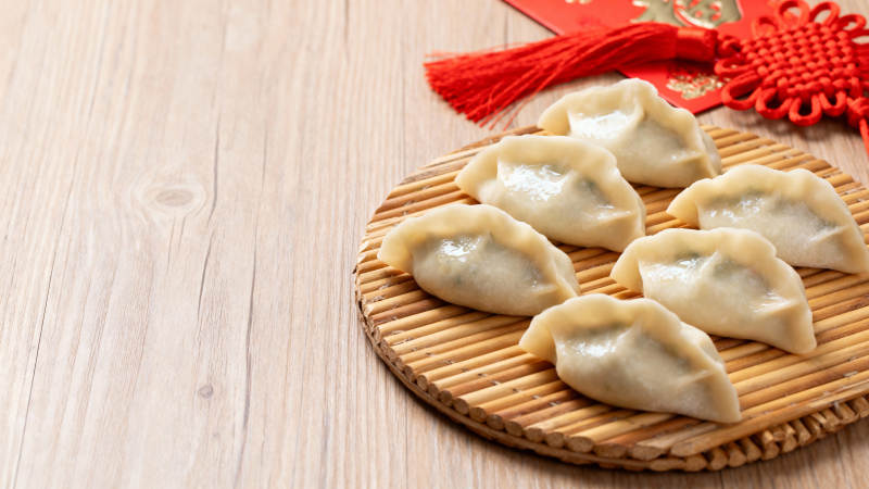 饺子迎新春图片
