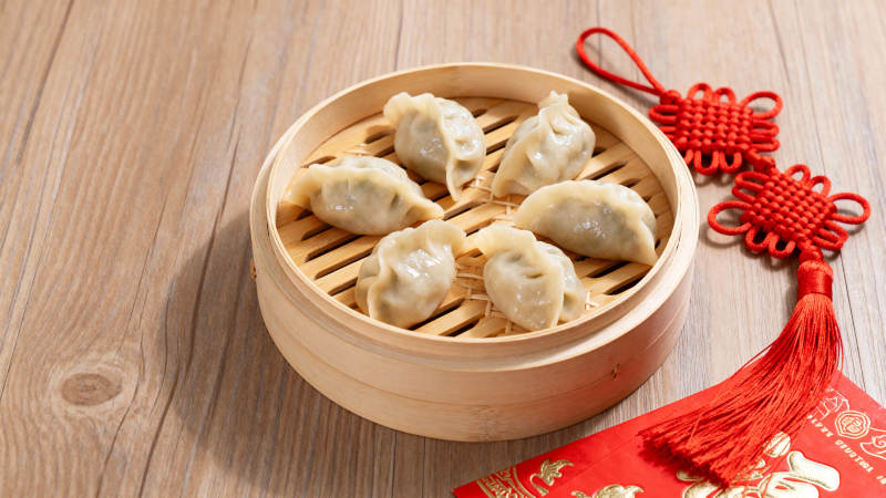 蒸饺迎新春图片