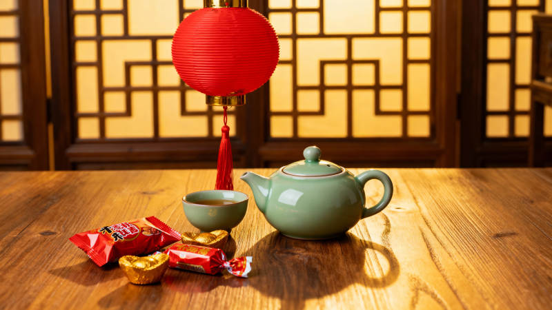 茶香伴年味图片