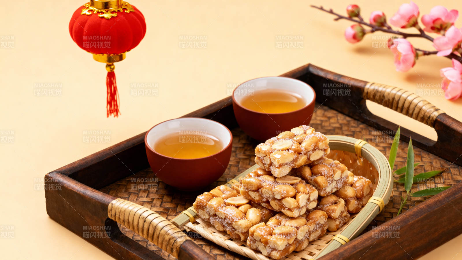 茶点迎春图图片