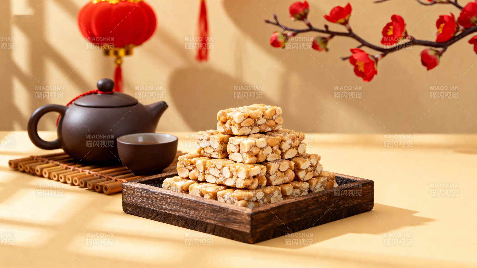 年味糕点 茶香四溢图片