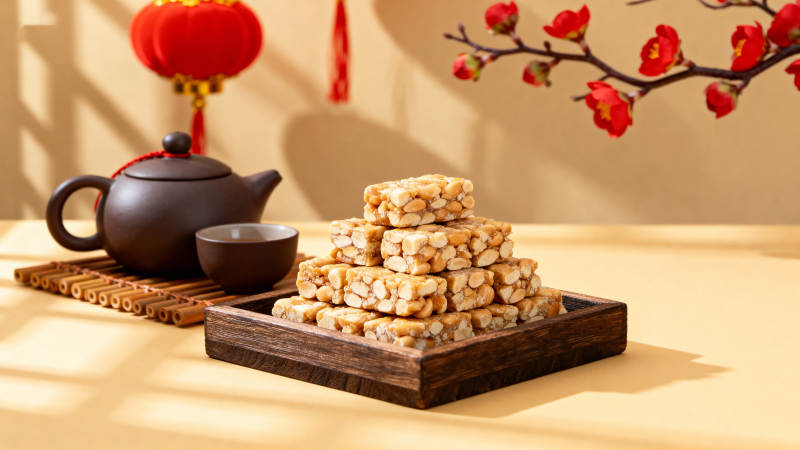 年味糕点 茶香四溢图片