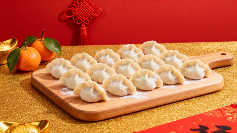 金年饺子迎新春图片