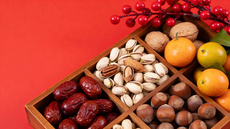坚果果干拼盘图片