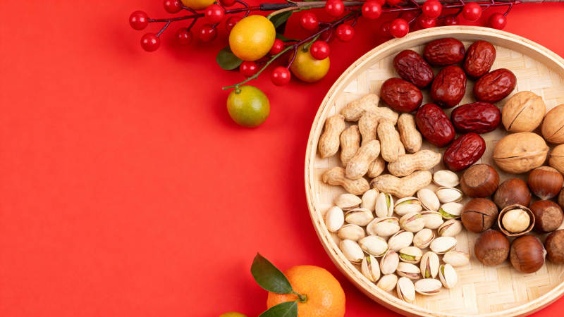 坚果果干拼盘图片