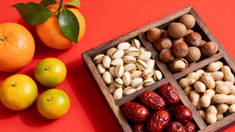 坚果水果拼盘图片