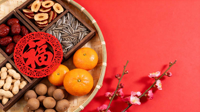 新春福满盘图片