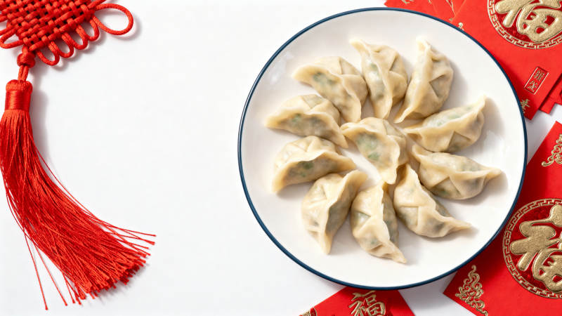 饺子迎春 福满人间图片