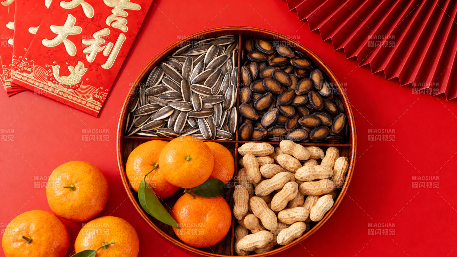 新春坚果果盘图片