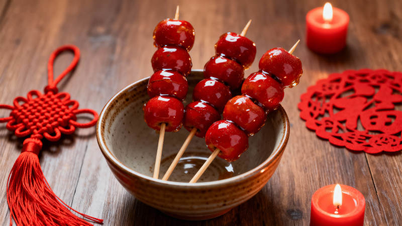 冰糖葫芦迎新春图片