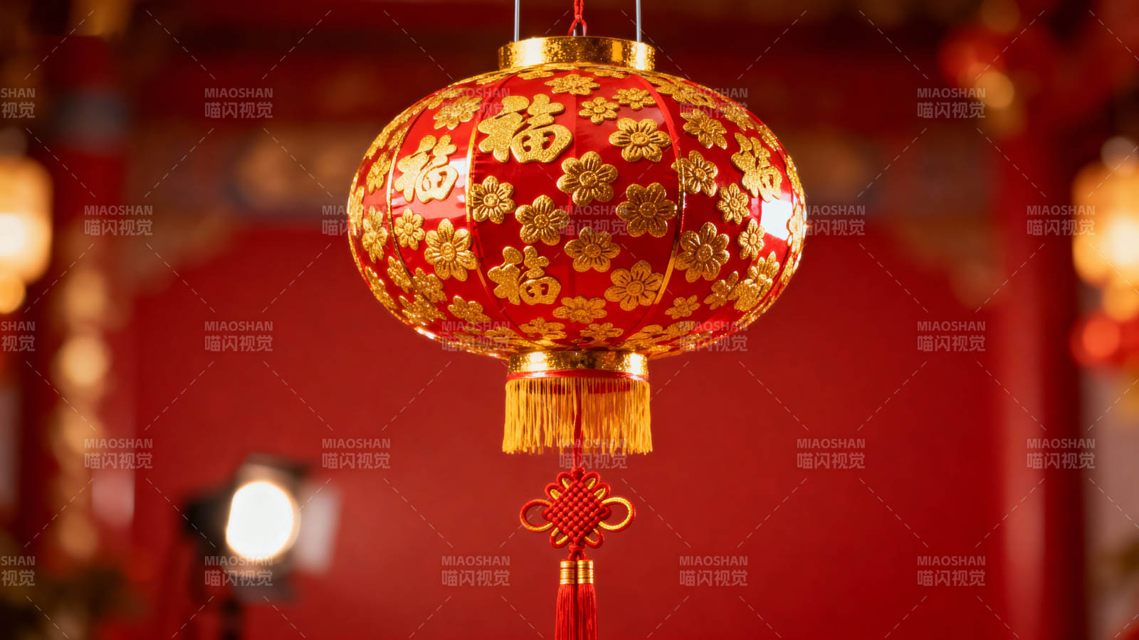 红灯笼迎新春图片