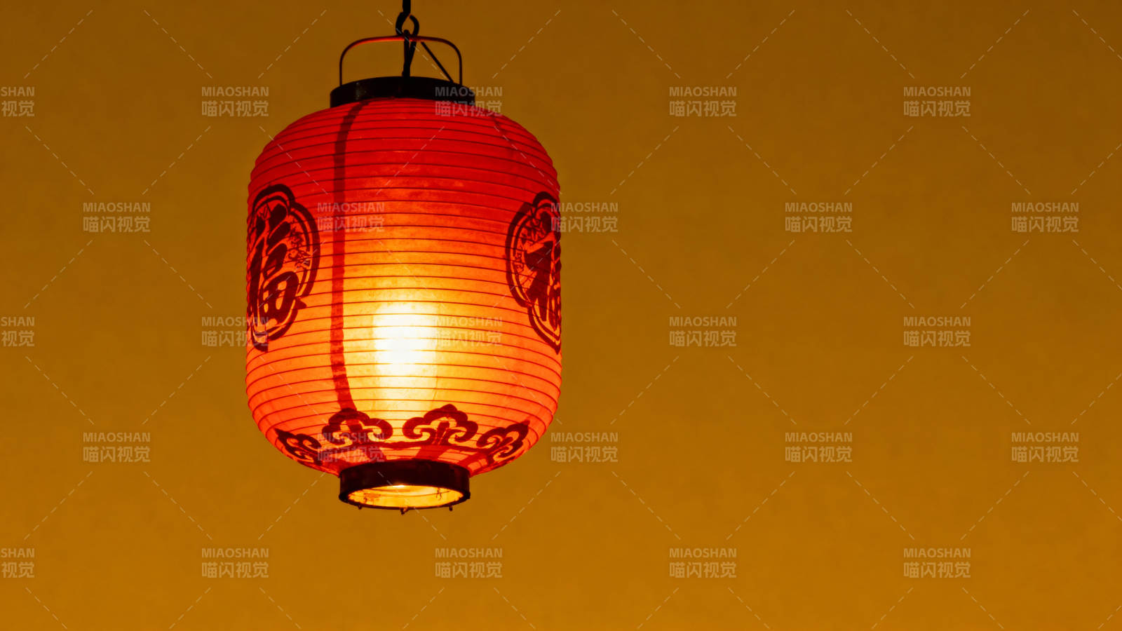 红灯笼夜景图片