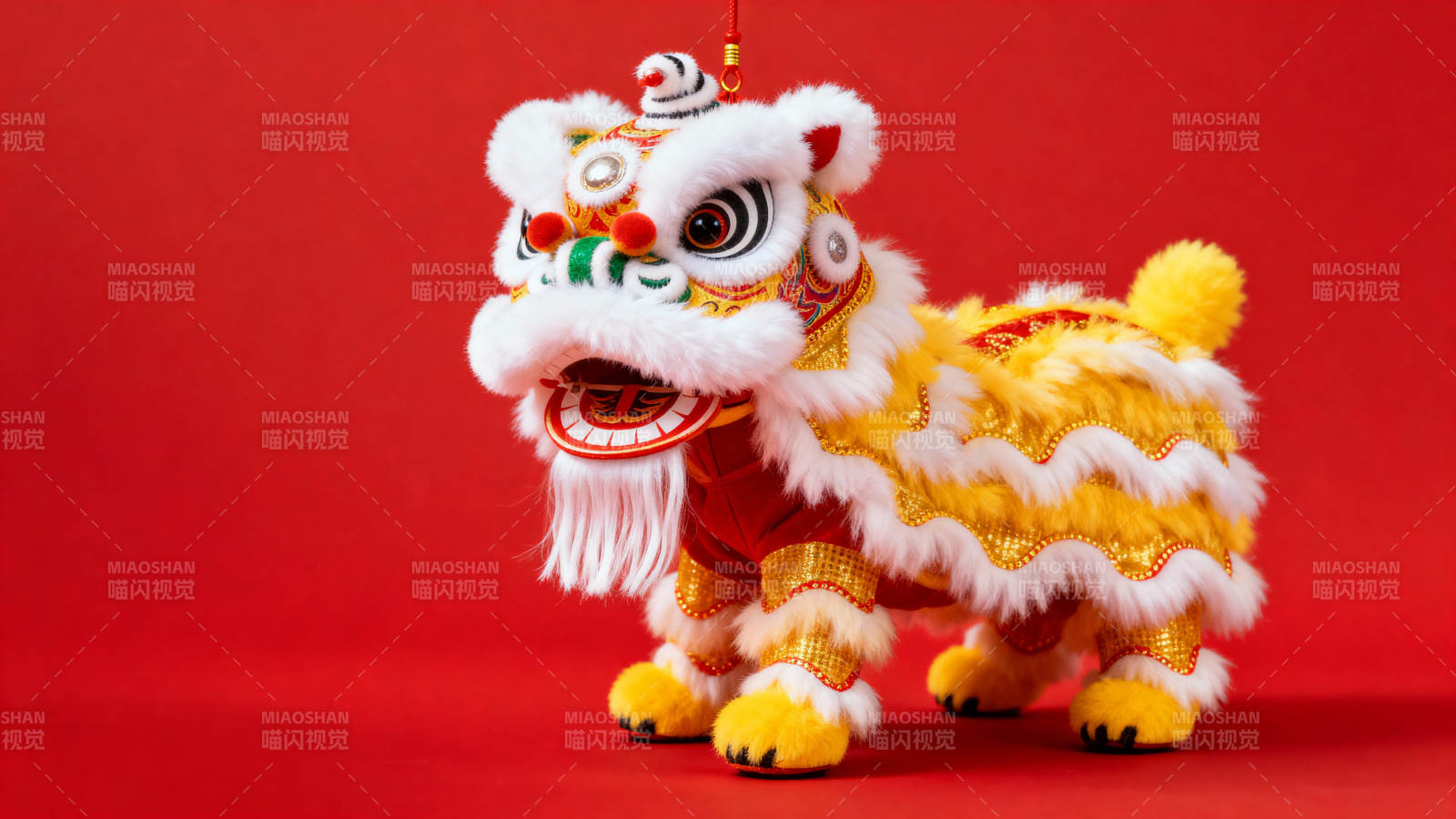 舞狮迎新春图片