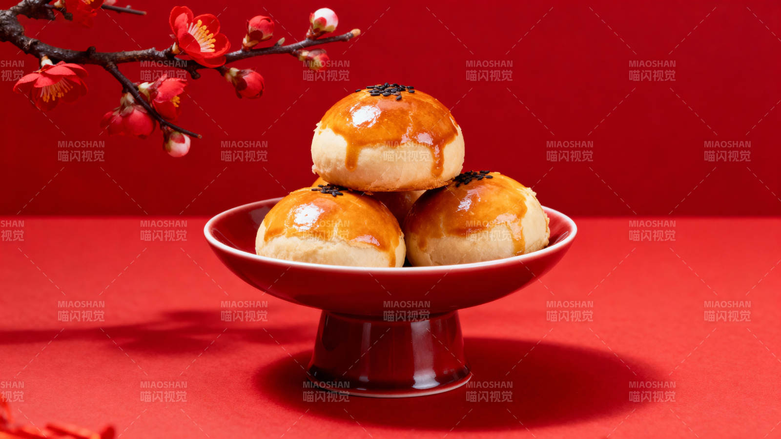 金黄酥皮点心图片