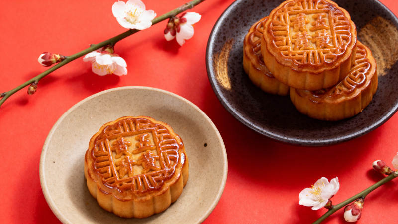 中秋月饼赏味图片