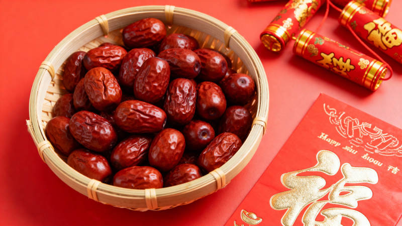 红枣年货福字红图片