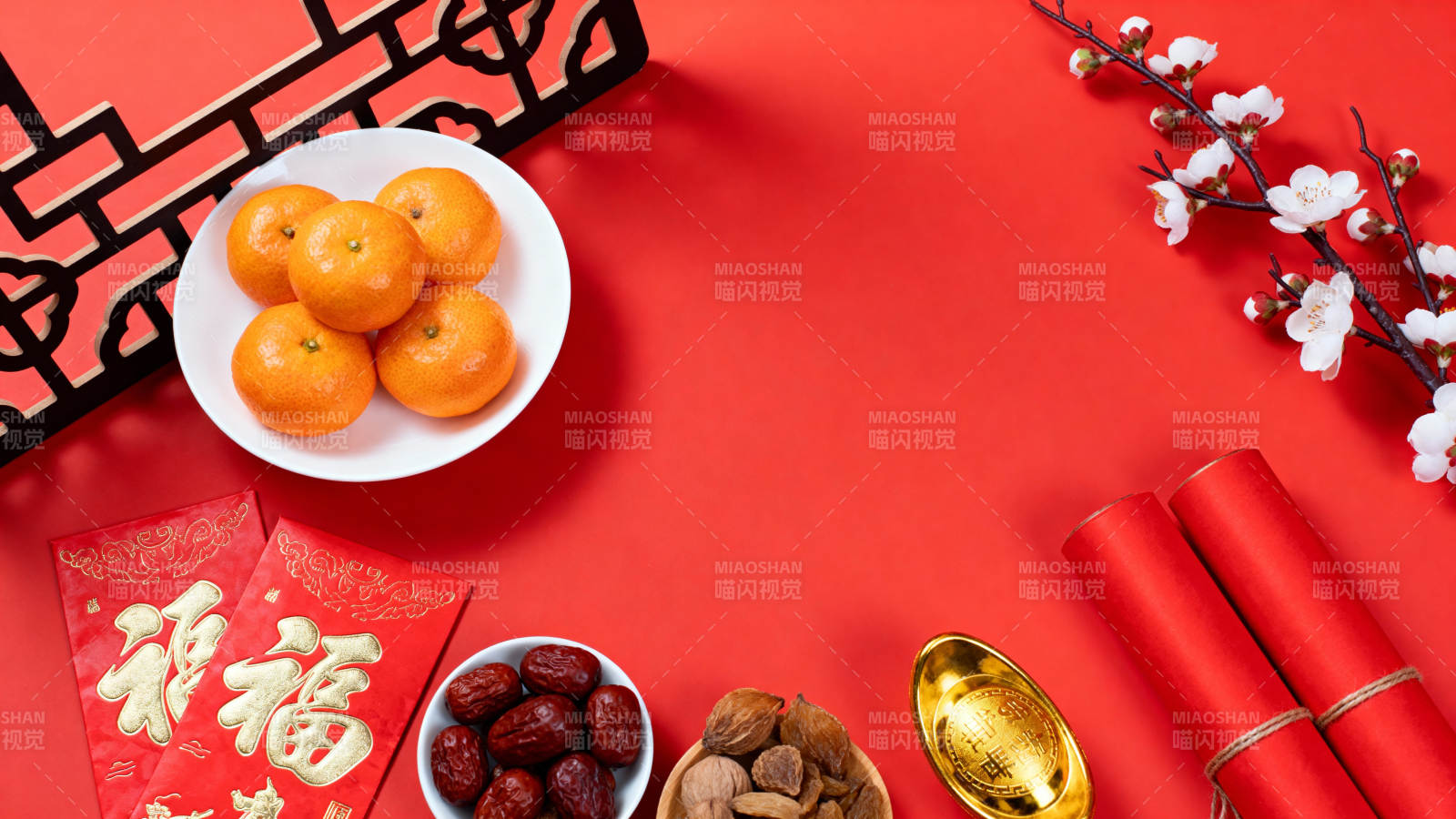 新春佳节喜庆布置图片