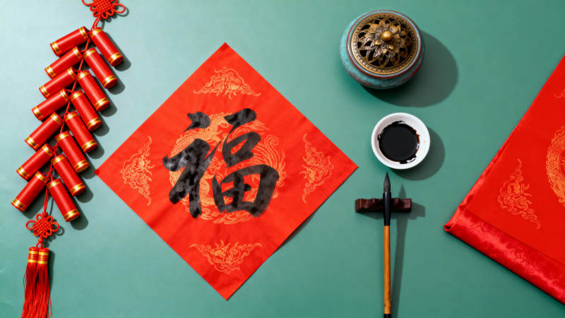 新春福字装饰图片