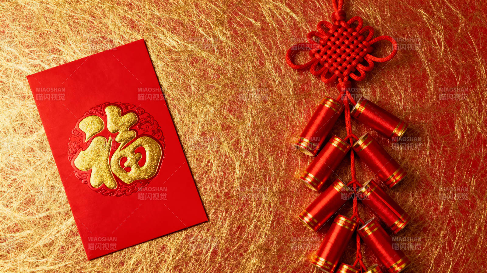 春节红包与灯笼图片