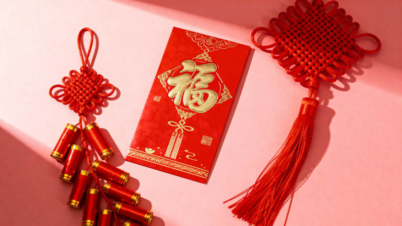 新春福字红包礼图片