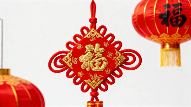 福字挂饰迎新春图片