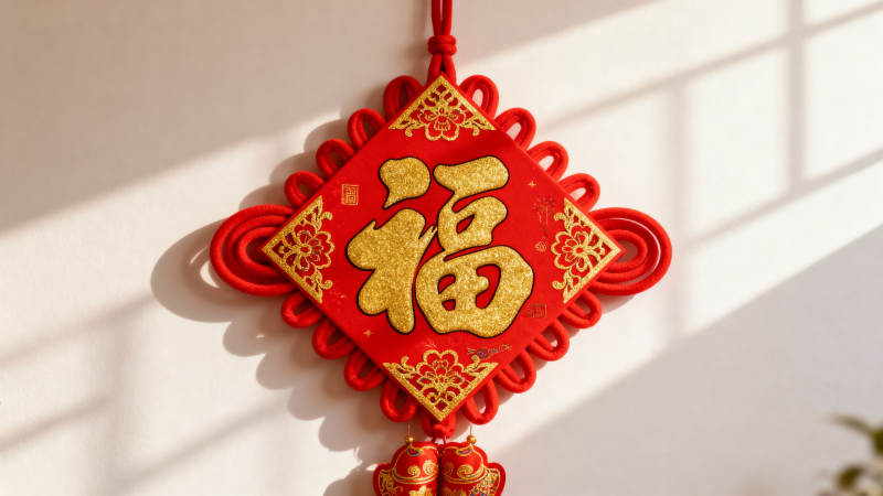 福字挂饰迎新春图片