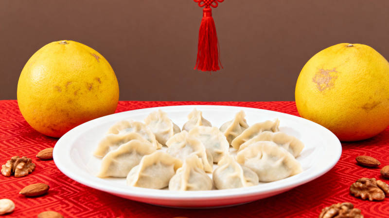 团圆饺子迎新春图片