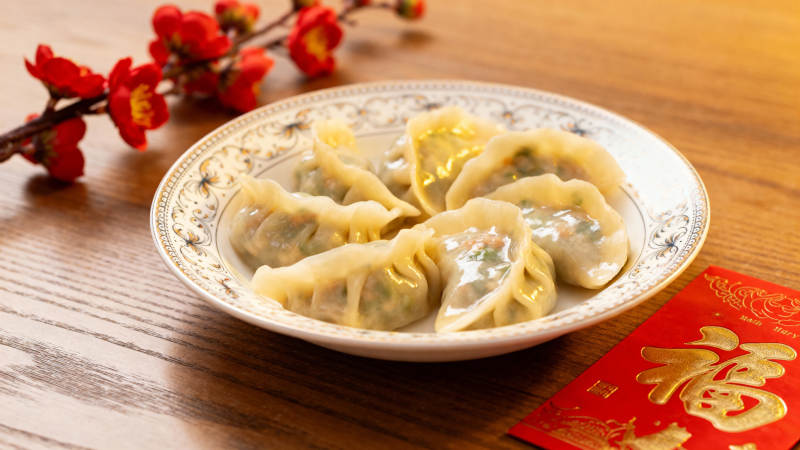 饺子迎春福满堂图片