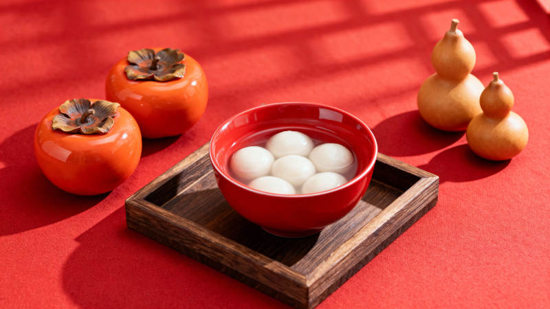 红盘汤圆柿子葫芦图片