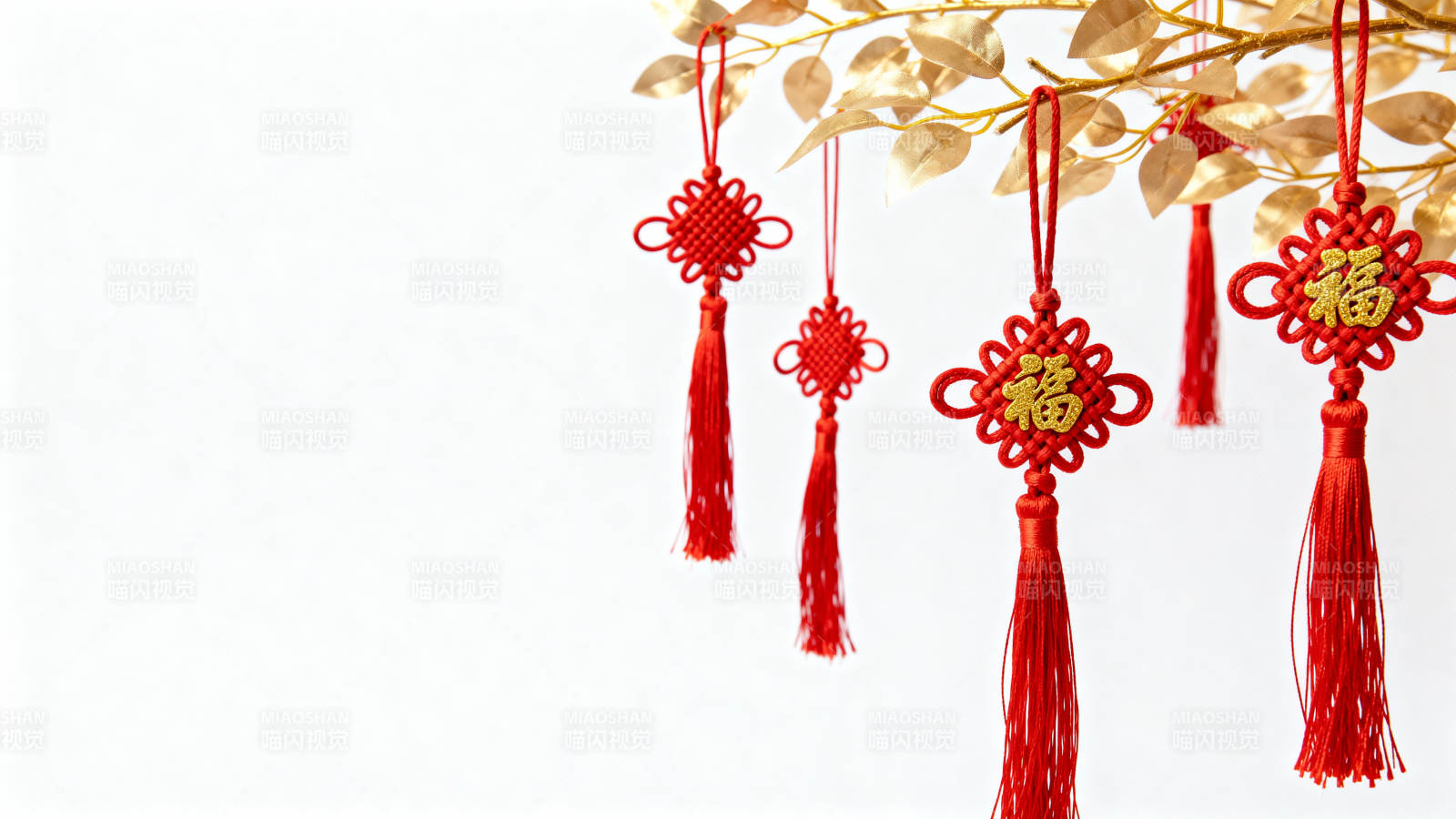 红绳福字挂饰图片