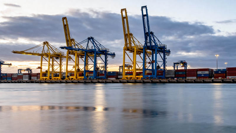 港口集装箱码头图片