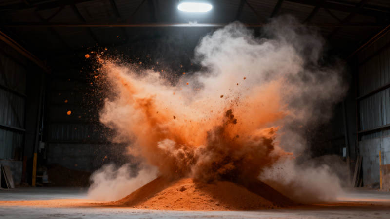 粉尘爆炸瞬间图片