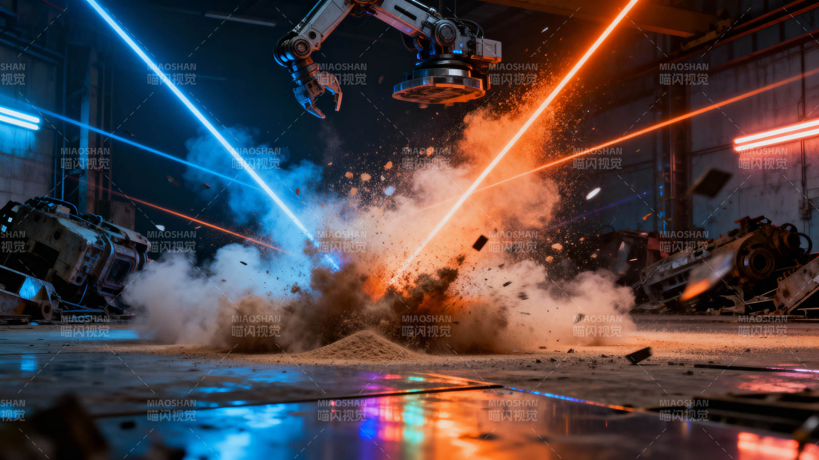 机械臂激光爆破图片