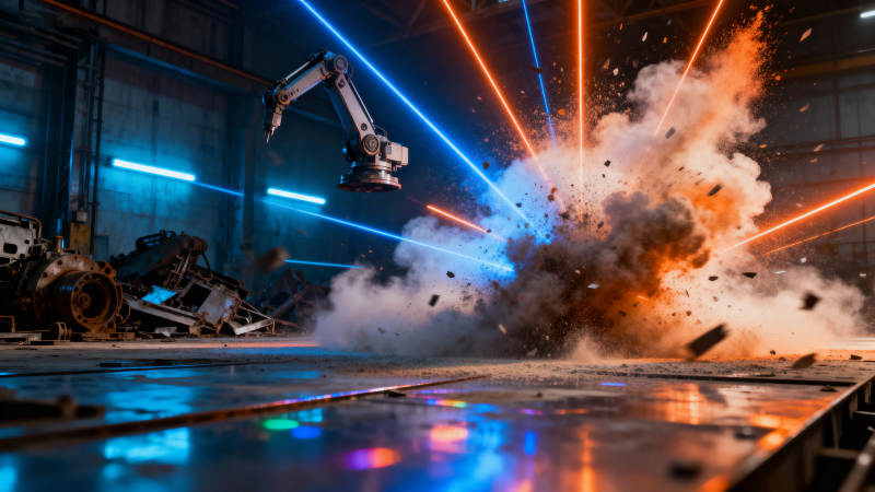 机械臂爆炸瞬间图片