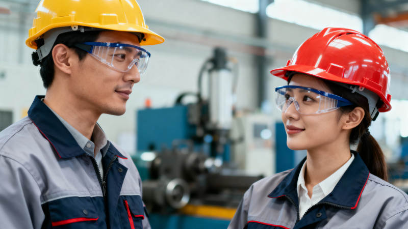 工厂里的工友对话图片