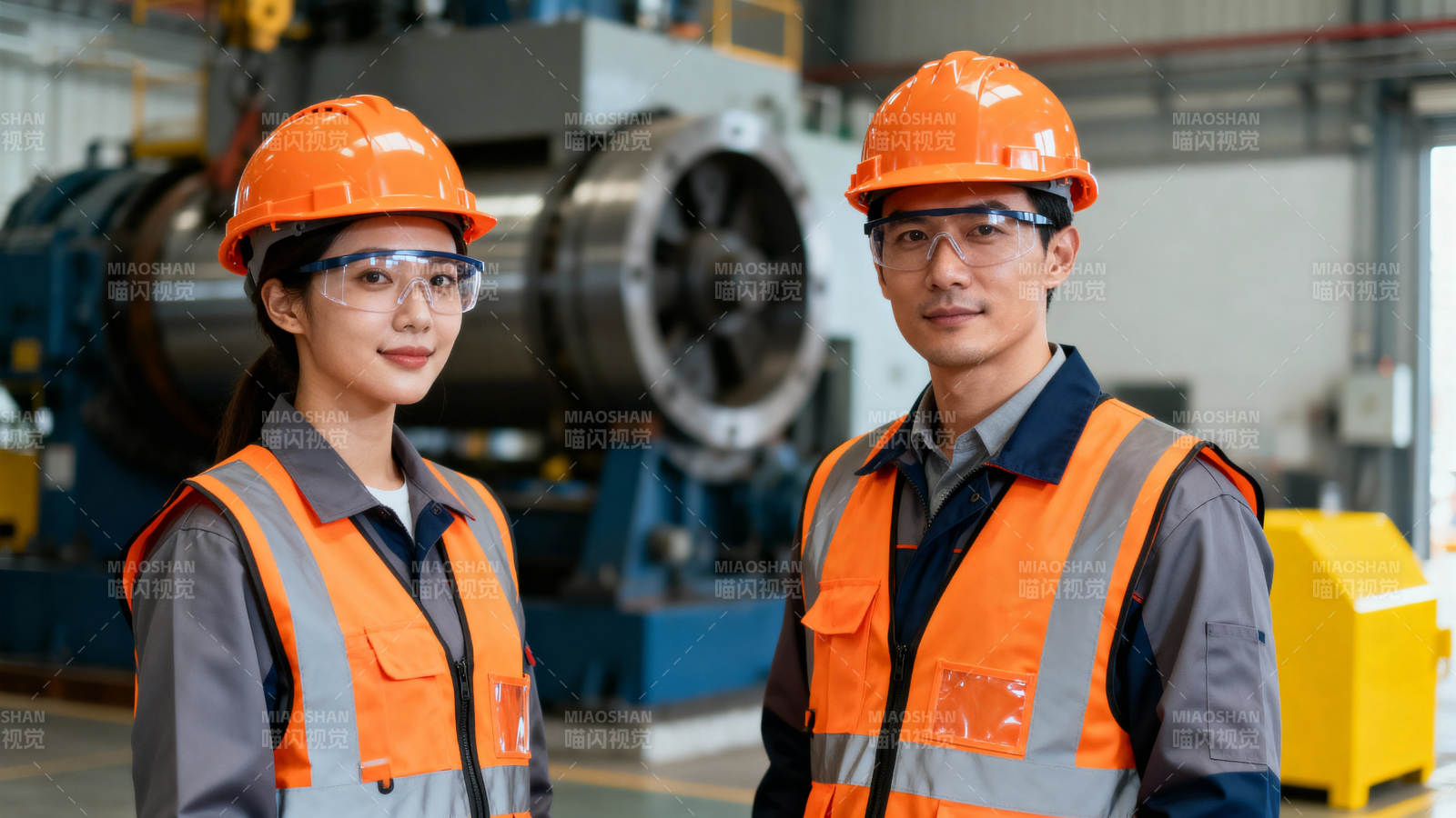 工厂工人合影图片