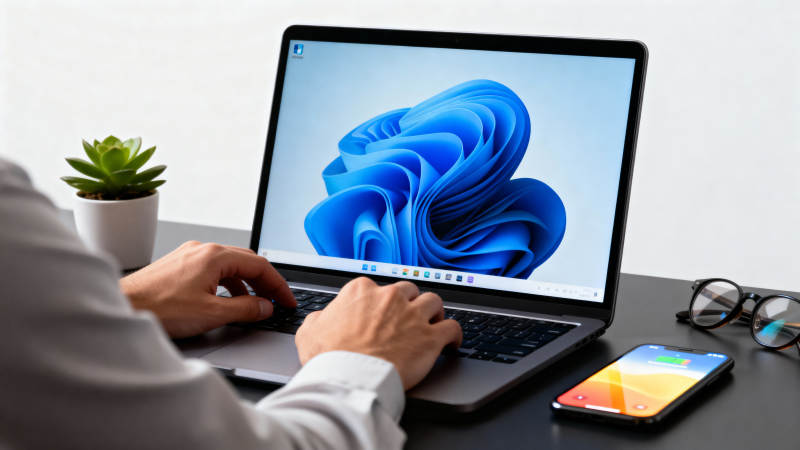 办公桌前专注工作图片