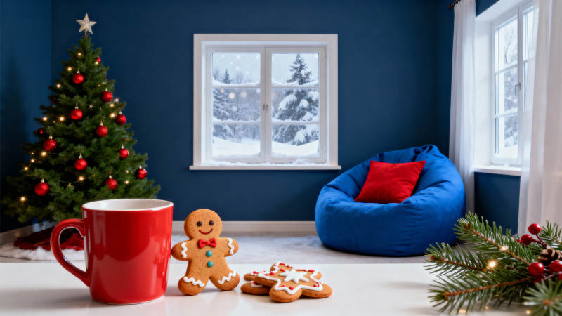 圣诞温馨角落图片