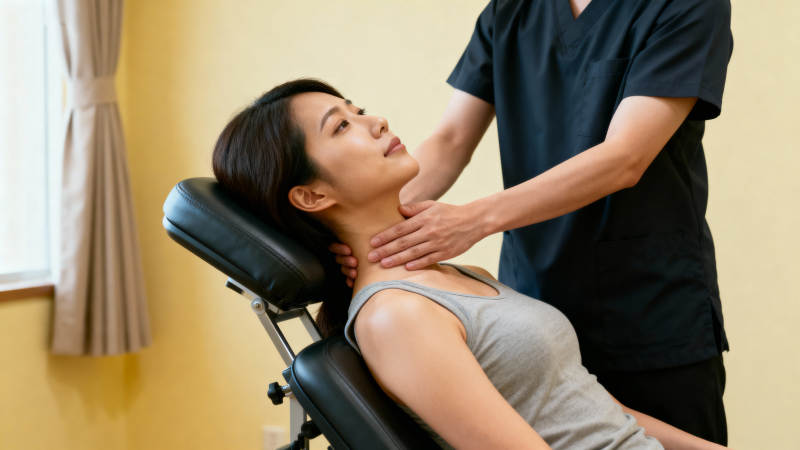 颈部按摩放松体验图片