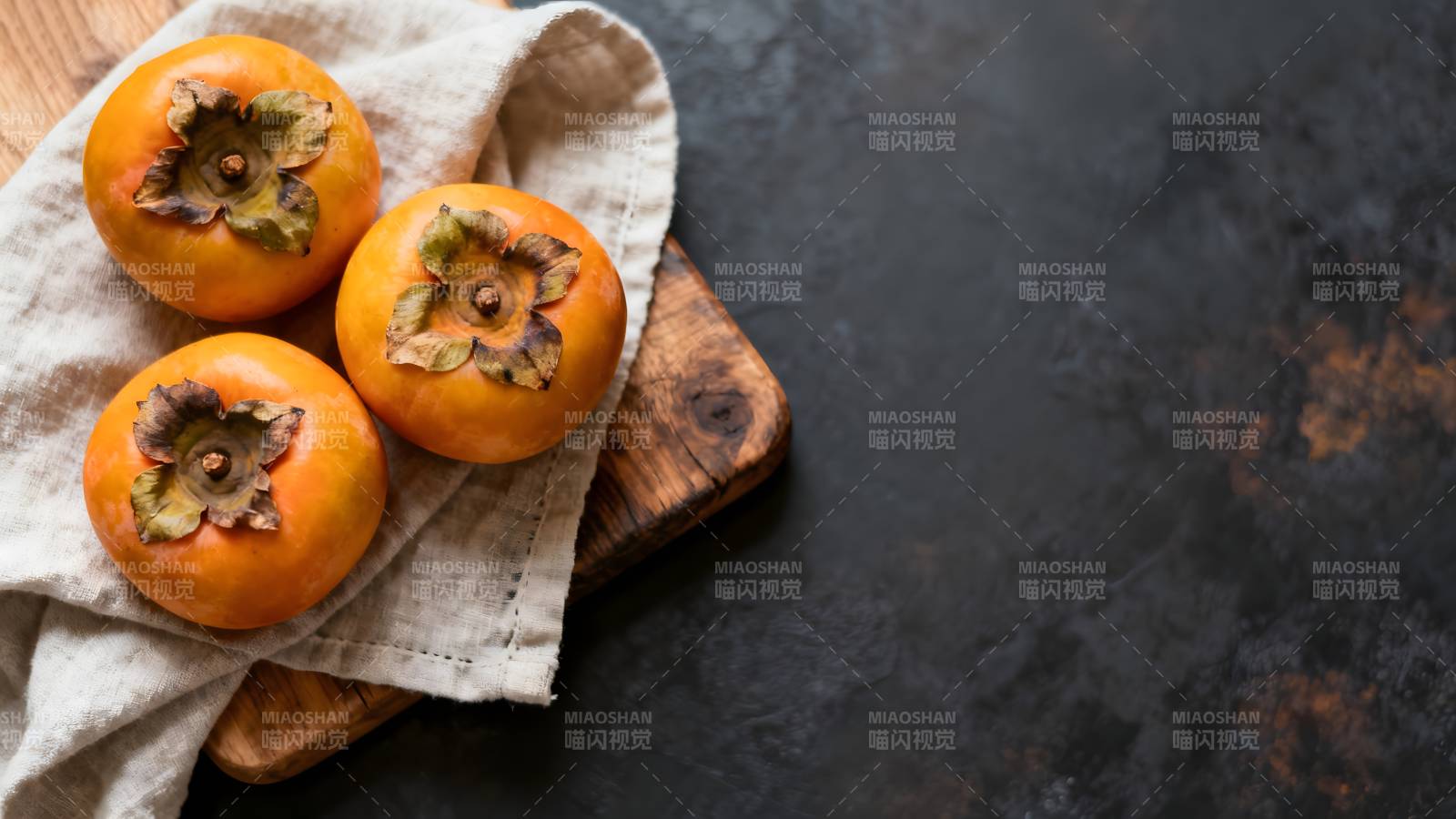 柿子静物图图片