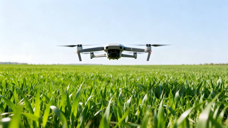 无人机巡田图片