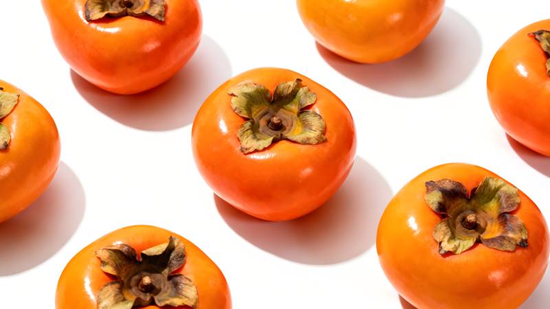 柿子鲜橙诱人图片